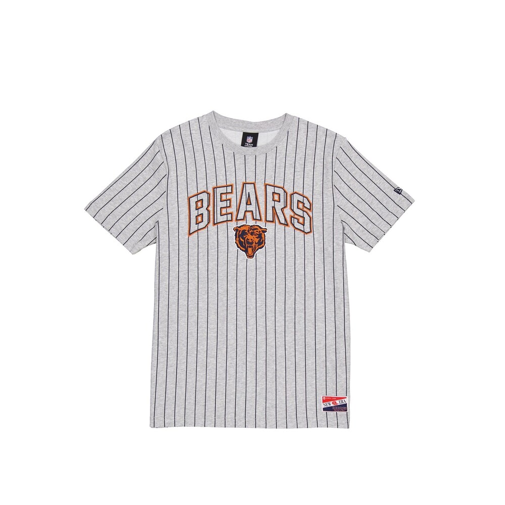 New Era Chicago Bears Throwback Gray Pinstripe T-Shirt - Size 3XL